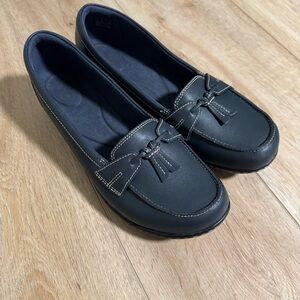Clarks Women's Navy Loafers